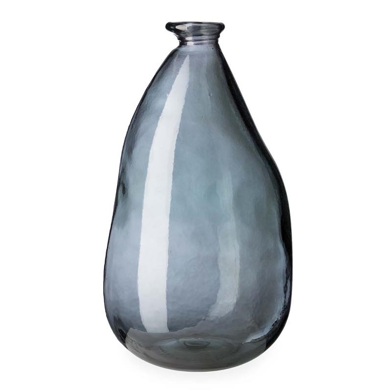 Oblong Recycled Glass Balloon Vase, 14